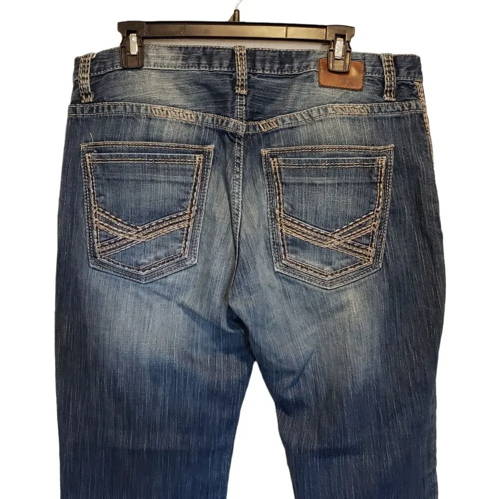 7 For All Mankind Jeans Mens 28 Bootcut Distressed Blue